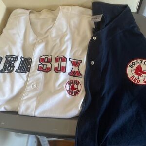 2 vintage boston red sox mlb baseball jersey bundle b6 xl made in usa true fan